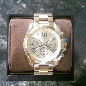 Michael Kors Women's Bradshaw Gold-Tone Watch NEW!